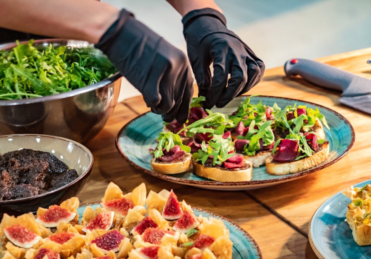 catering food in the restaurant